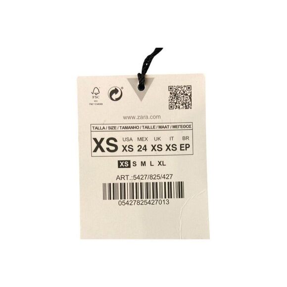 Zara Womens Blazer Suit Jacket XS light Blue Cropped Lined 5427/825 NWT - Picture 6 of 12